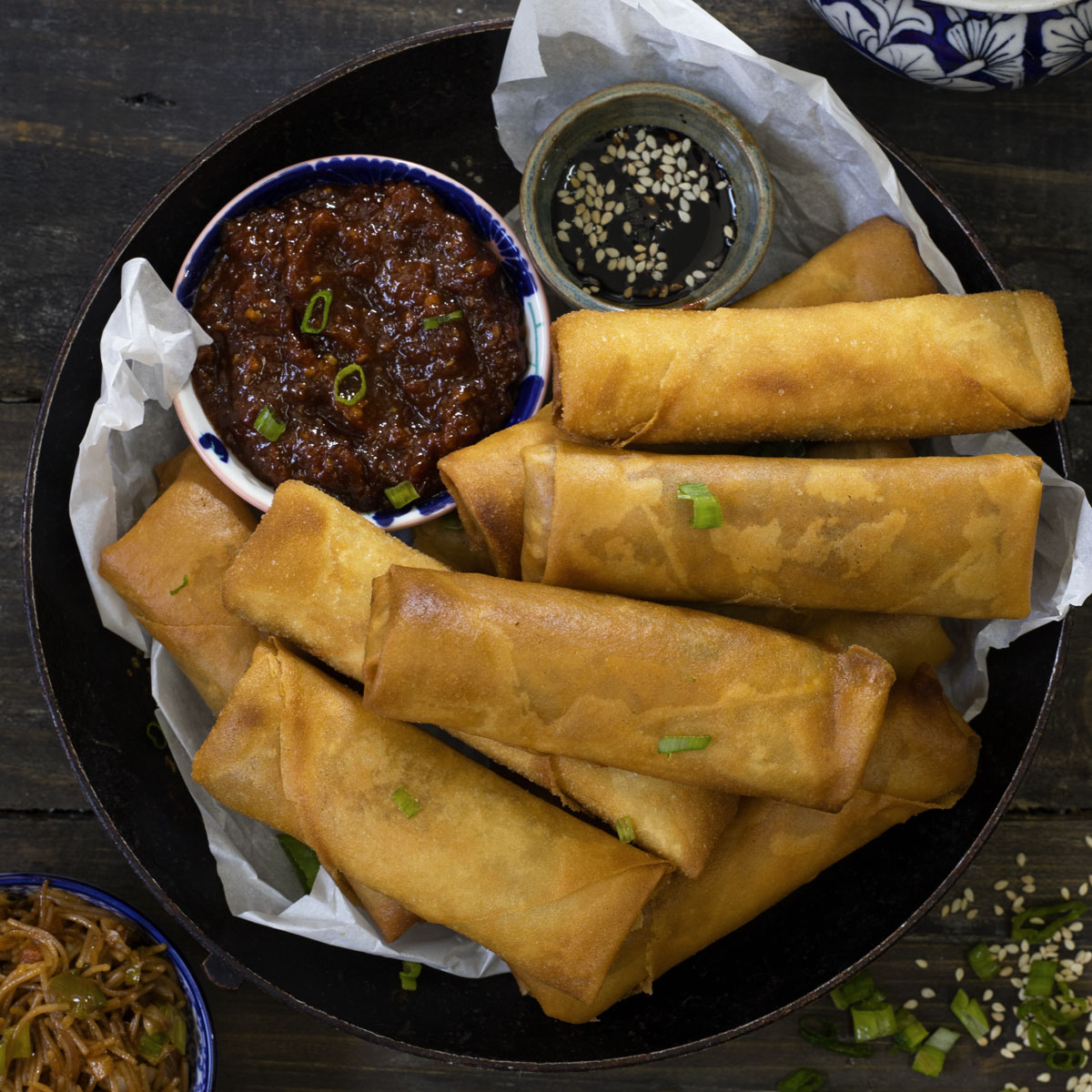  Veg Spring Rolls 